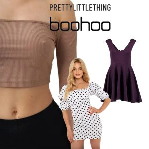 22 Pallets of Pretty Little Thing BOOHOO Apparel and Accessories for Women, Men and Kids Brand New