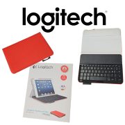 Joblot of Logitech Ultrathin Folio Bluetooth AZERTY Keyboard for iPad mini 1/2/3, Mars Red Brand New