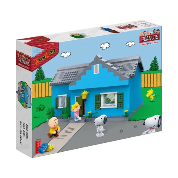 Job Lot of BanBao Peanuts- Snoopy House Set Brand New