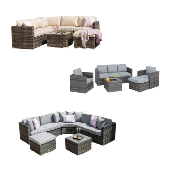 Wholesale Stock of Maze Rattan Lounge Sets Luxury Garden Furniture - Brand New Clearance Stock