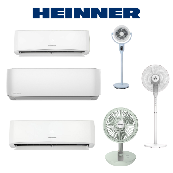 Job Lot of Heinner and Fram Air Conditioning and Fans Brand New
