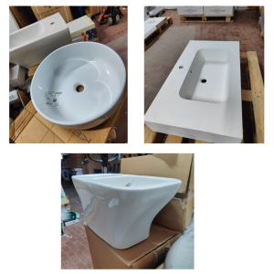Wholesale Stock of Bathroom Sinks and Toilets Grade A