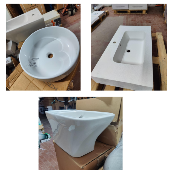 Wholesale Stock of Bathroom Sinks and Toilets Grade A