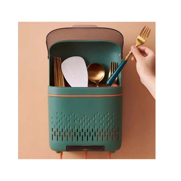 Job Lot of Hanging Kitchen Utensil Storage Boxes – Green – Brand New